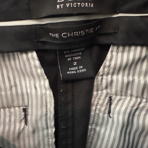 Body By Victoria Christie Fit Black Velvet 
Flare Leg Clasp Closure Zip up Pants - Picture 9 of 11